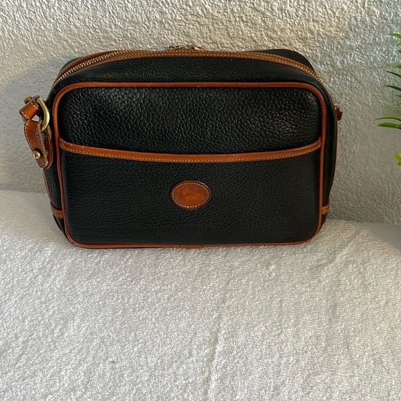 Dooney & Bourke Black and Brown Leather Bag